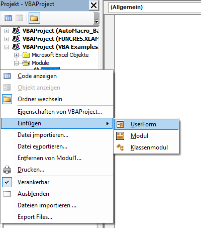 vba benutzerformular hinzufuegen