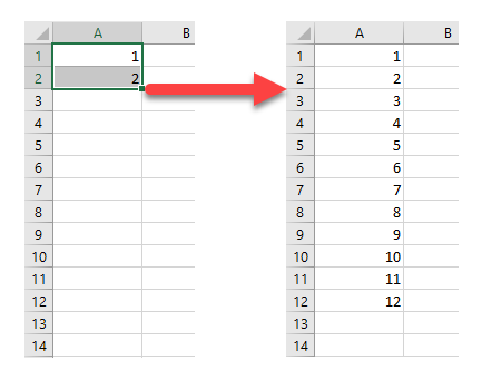 vba zahlen automatisch ausfuellen