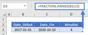 annees entre dates fonction fraction annee