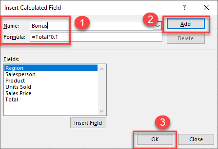 calcfield insert field