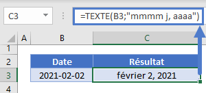 concatener dates exemple fonction texte date complete