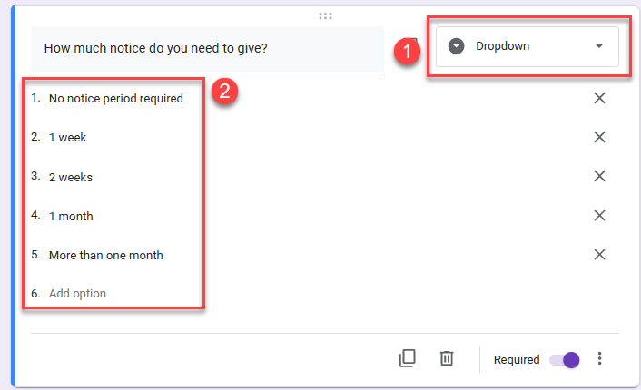 dataentryform gs form drop down