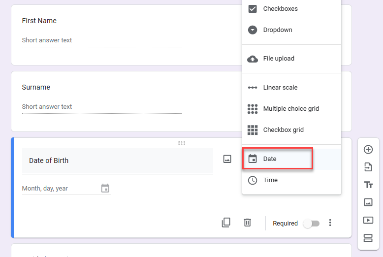 dataentryform gs form q3