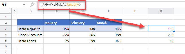 dynamic named ranges gs array