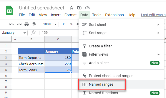 dynamic named range gs menu