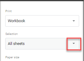 print multiple sheets gs select