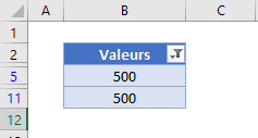 trouver nombre dans colonne filtre excel resultat plusieurs valeurs