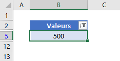 trouver nombre dans colonne filtre excel resultat