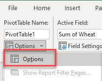 advancedpivot options