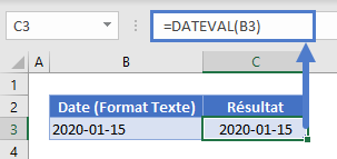modifier format dates conversion date texte fonction dateval