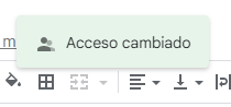 Acceso cambiado