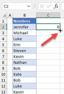 Arrastrar Formula en Excel Paso1