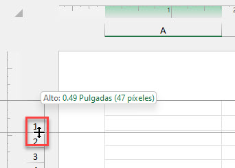 Cambiar Altura de Celdas Arrastrándolas en Excel