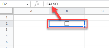 Casilla Desmarcada en Google Sheets