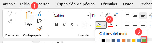 Colorear Selección en Excel