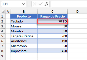 Cómo Insertar el Signo Más o Menos en Excel
