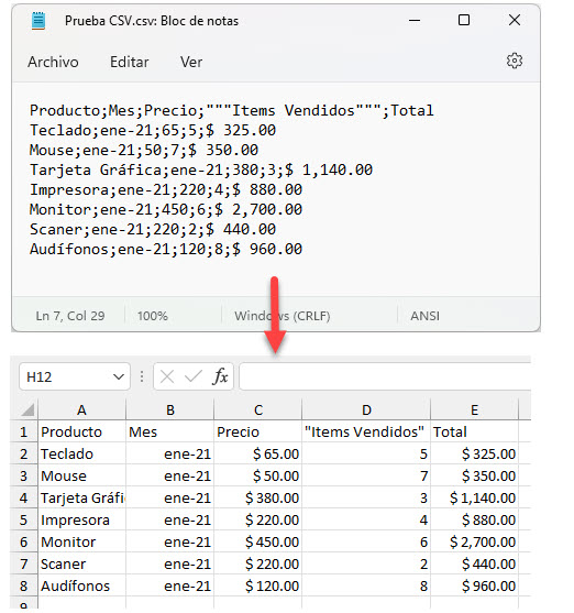 Cómo Pegar Datos CSV en Columnas en Excel
