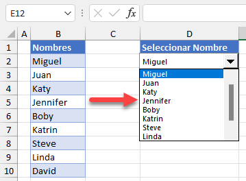 Cuadro Combinado Funcional en Excel