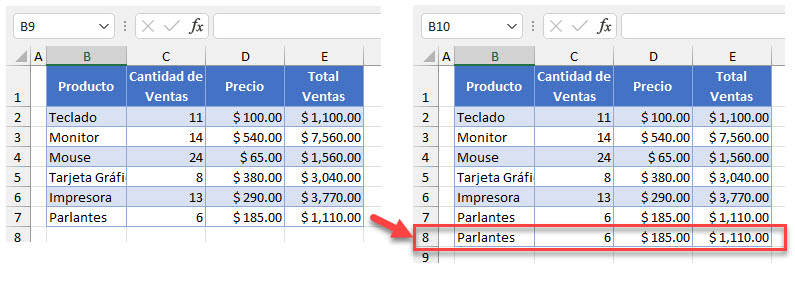 Duplicar Filas en Excel