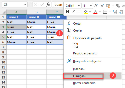 Eliminar Filas que Contienen Celdas Seleccionadas en Excel