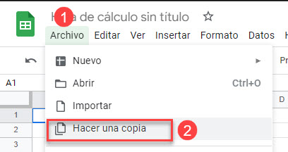 Hacer una Copia de Libro en Google Sheets