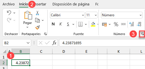 Manejar Formato de Número en Excel