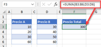 Operador Punto y Coma en Excel
