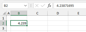 Resultado Gestionar Decimales en Excel