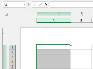 Resultado de Establecer Ancho de Columna en Excel