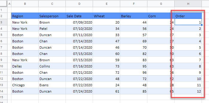 flip table gs helper column