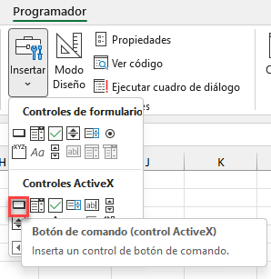 Agregar Botón Control ActiveX