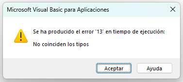 Error por Defecto en VBA