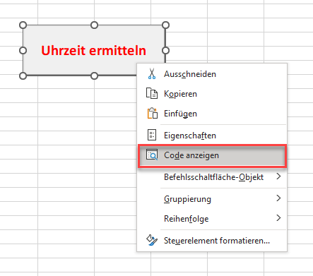 activex schaltflaeche code anzeigen