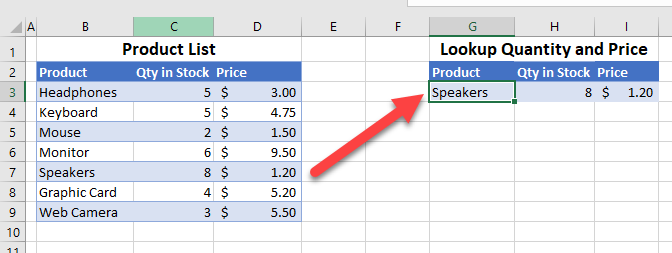 lookup tables intro