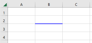 vba doppelte rahmenlinie oben