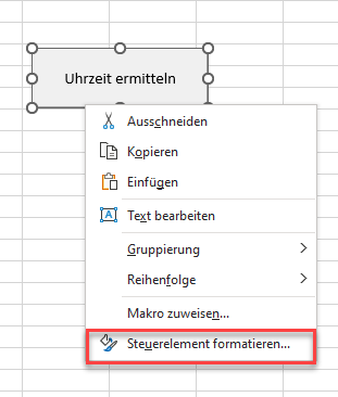 vba formularsteuerschaltflaeche formatieren