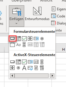 vba formularsteuerschaltflaeche hinzufuegen