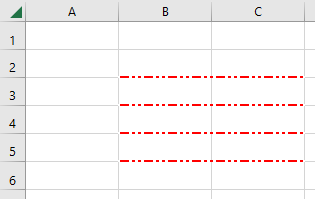 vba innere rahmenlinien