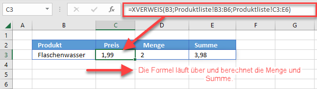 xlookup formel ueberlauf