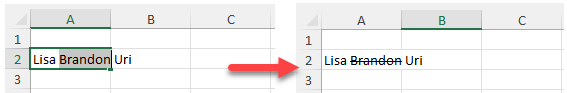 Aplicar Tachado a Solo Parte de Celda en Excel con Atajo