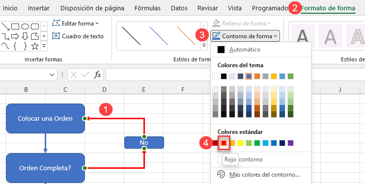 Cambiar Color de Líneas en Excel