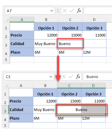 Como Centrar en Selección en Excel