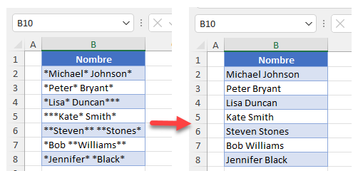 Cómo Eliminar Asteriscos en Excel y Google Sheets