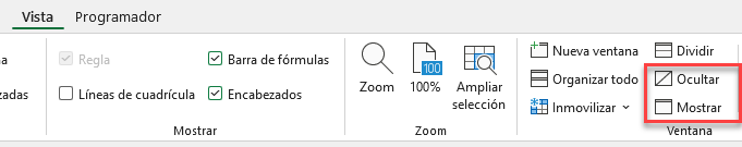 Cómo Ocultar Mostrar Libros en Excel