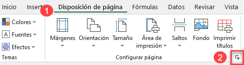 Configurar Página en Excel