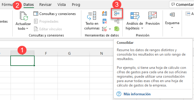 Consolidar en Excel