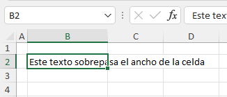 Datos-Ejemplo-Ocultar Texto Desbordado en una Celda en Excel