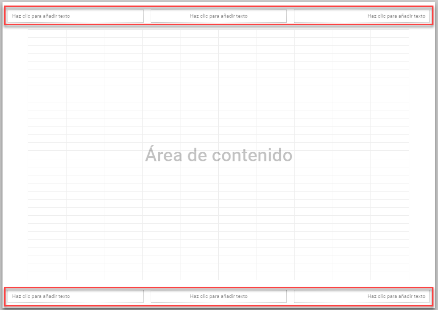 Edición de Encabezado y Pie de Página en Google Sheets