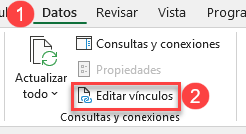 Editar Vínculos en Excel