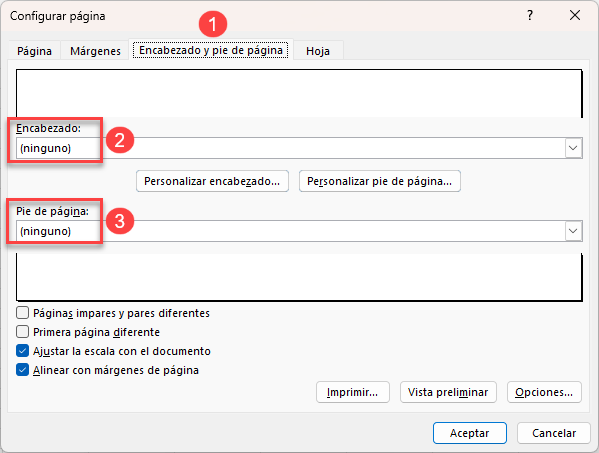 Eliminar Encabezados y Pies de Página en Excel